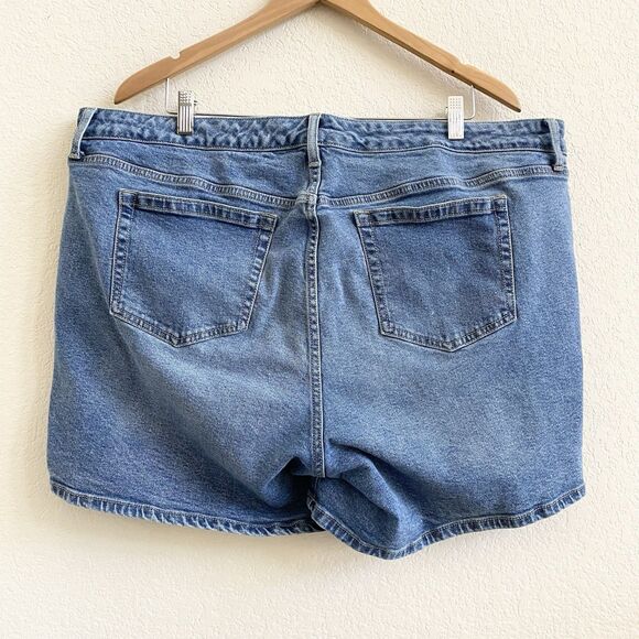 Torrid Jean Shorts Womens 20 Blue A Line High Rise Shortie Denim Medium Wash - Picture 5 of 8